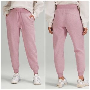 Lululemon Scuba High-Rise Jogger HPKT Heathered Pink Taupe SIZE 10 12